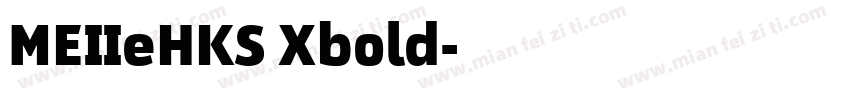MEIIeHKS Xbold字体转换